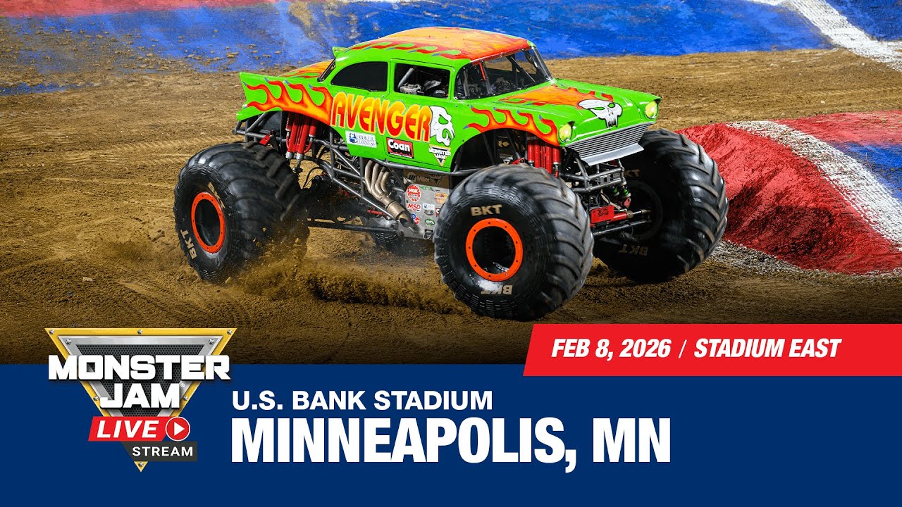 Monster Jam: Minneapolis, MN - 2 (Full Event) | Feb 8, 2026 | Stadium East