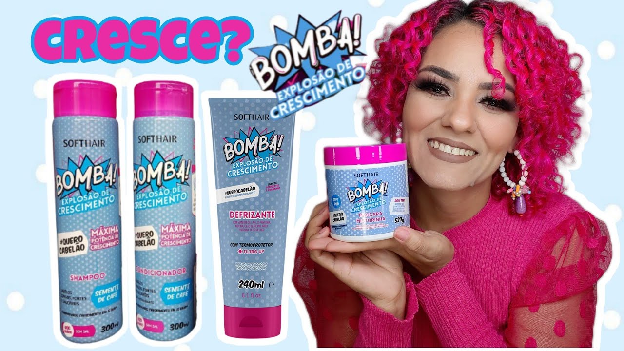 💥BOMBA EXPLOSÃO DE CRESCIMENTO/SOFT HAIR 💥💣 low poo RESENHA