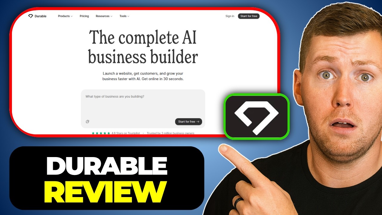 Durable AI website builder review