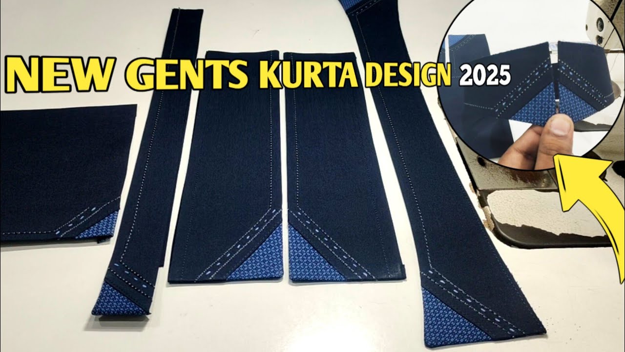 Latest Gents Kurta Designs 2025 | Stylish Kurta Cutting & Stitching Full Tutorial