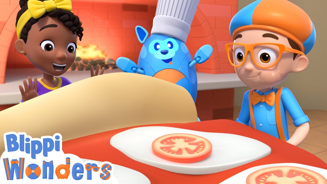 Blippi Learns How Pizza Is Made! | Blippi Wonders Educational Videos for Kids
