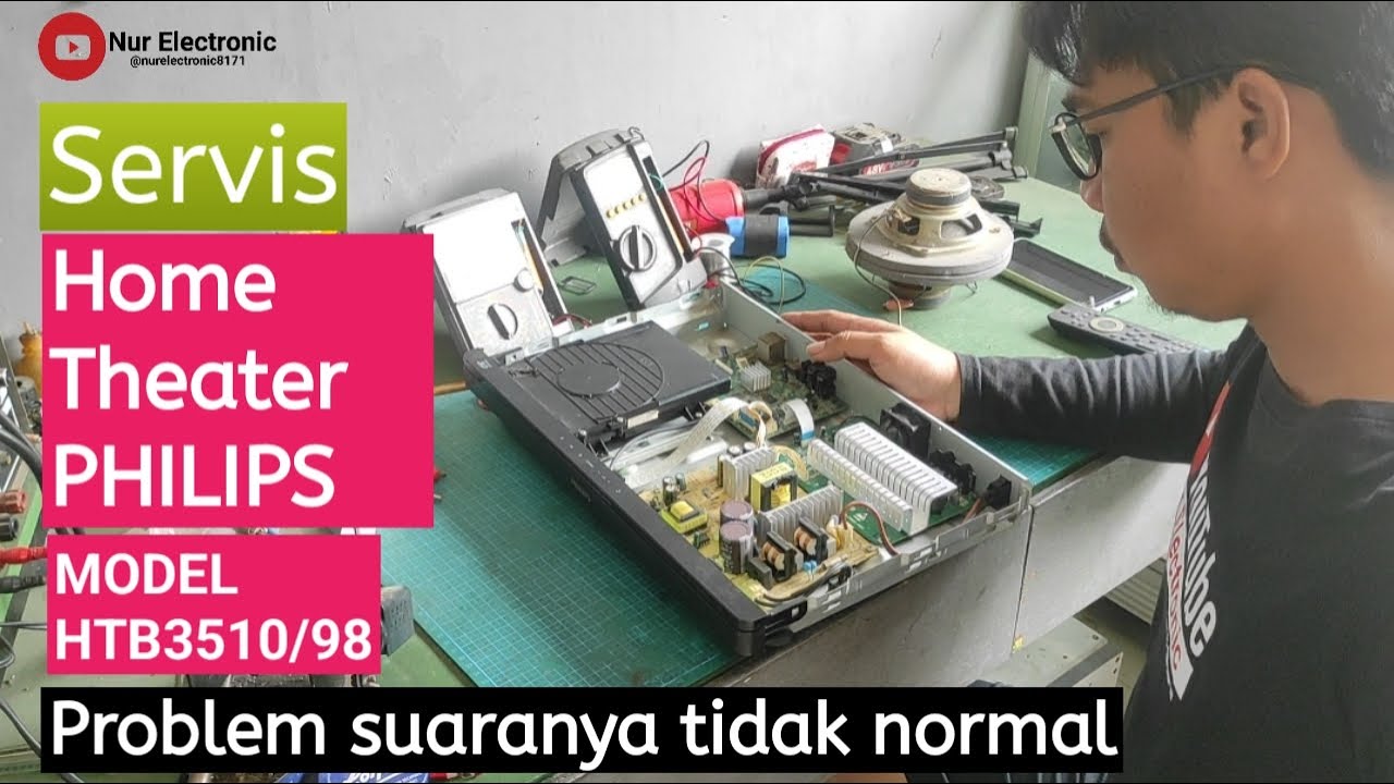 Servis Home Theater Philips HTB3510 suara tidak normal