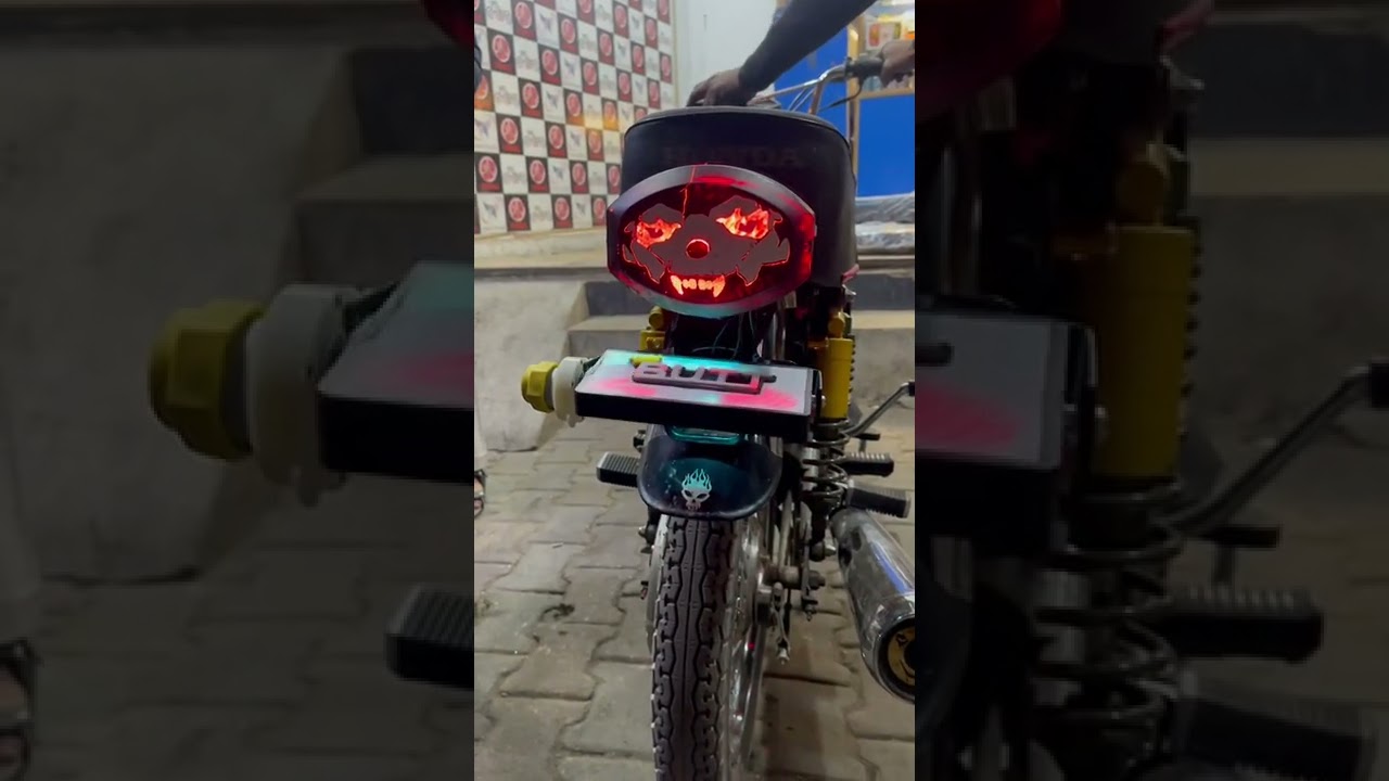 Electric Turnable Number Plate for Bikes | AutoZ.pk