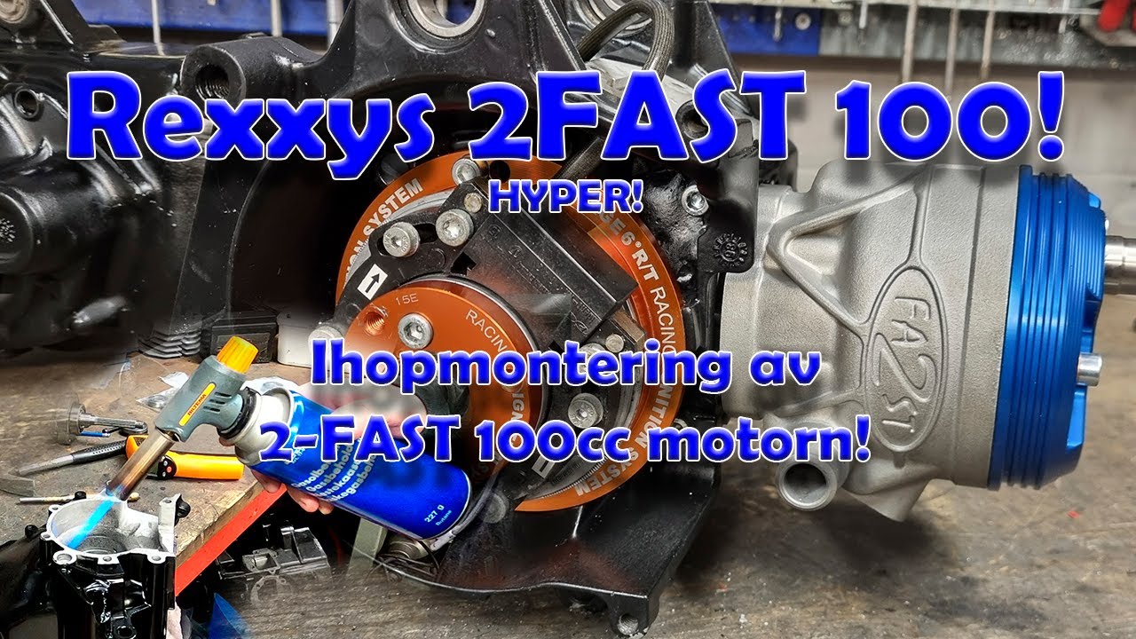 Rexxys 2-FAST 100cc Aerox - BYGGSERIE - DEL 16 - IHOPMONTERING AV 2-FAST 100CC MOTORN!