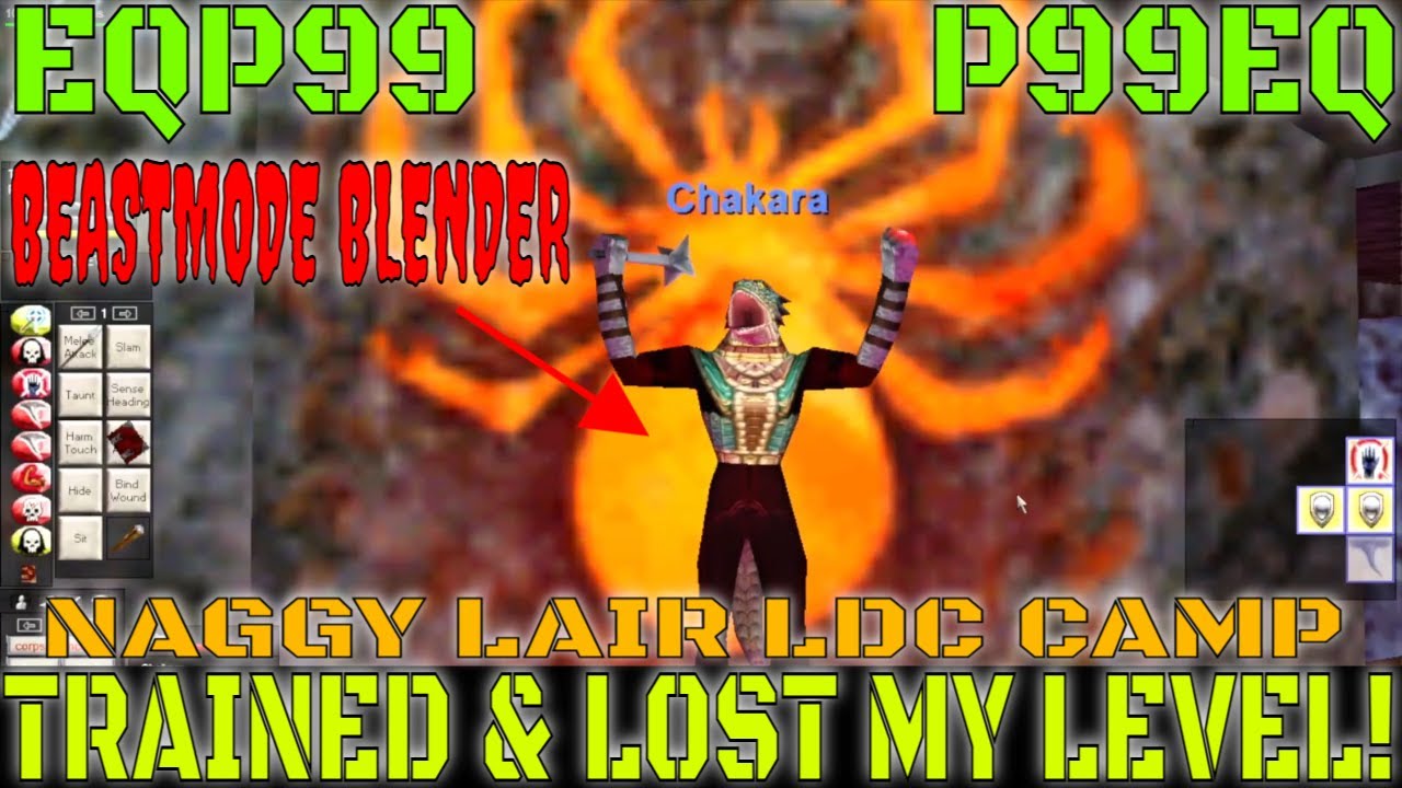 EverQuest P99 TRAINED & LOSE my LEVEL! Nagafens Lair Lava Duct Crawlers with CRAZY GEARED MONK TRIO