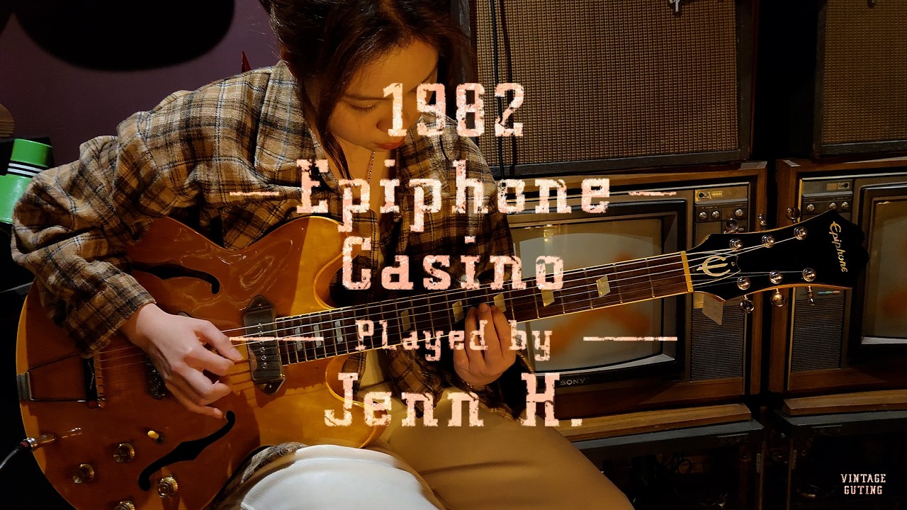 1982 Epiphone Casino Natural Played by Jenn H. @jenniferhsieh72