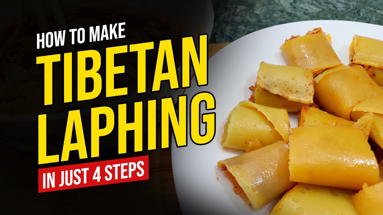 EASIEST WAY TO MAKE LAPING/LAPHING IN JUST 4 STEPS |  TIBETAN LAPHING RECIPE 😋