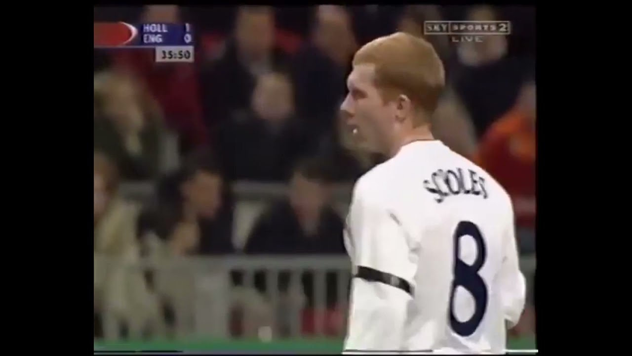 Paul Scholes vs Netherlands (Away) 2002