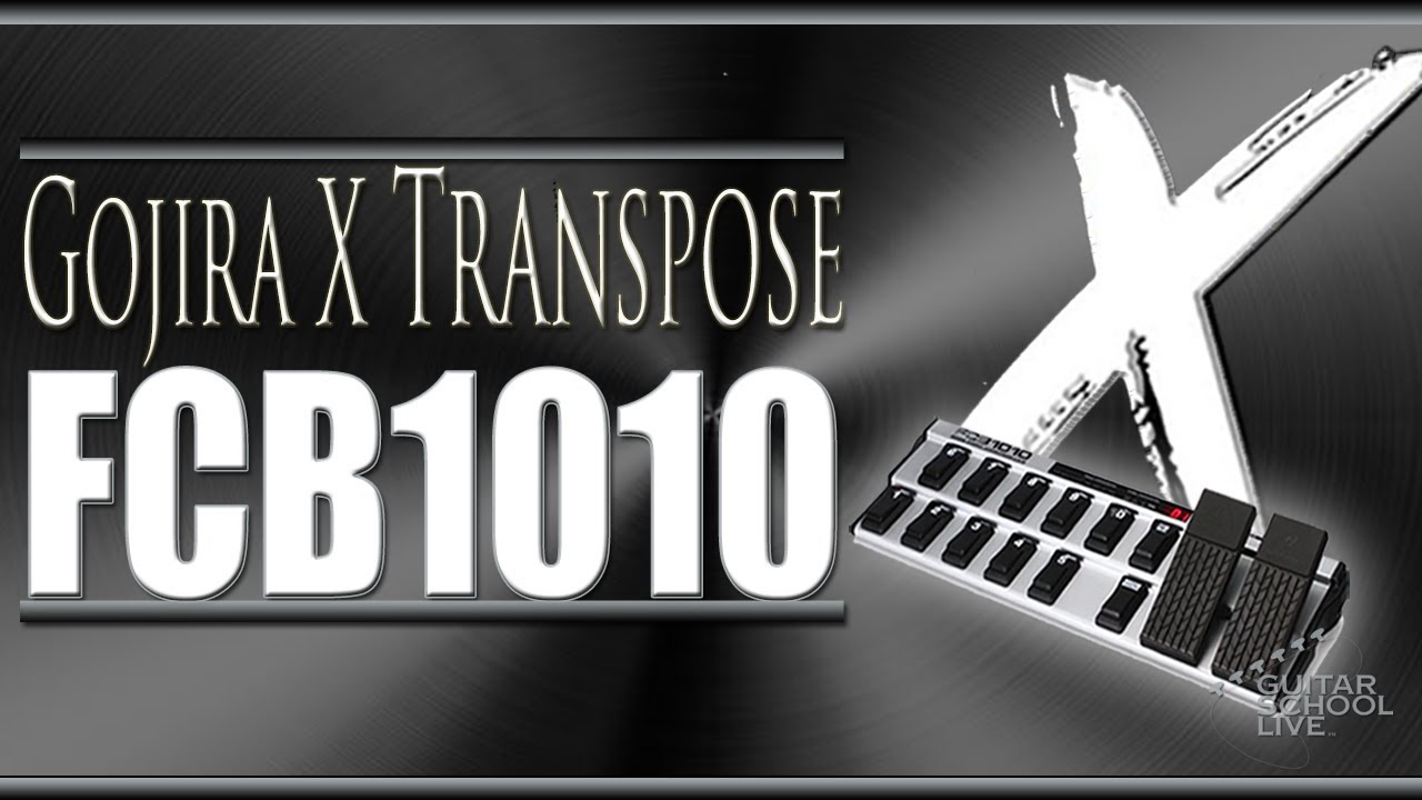 How to set the Transpose knob for Gojira X with the FCB1010 midi foot controller | NO PROGRAMMING