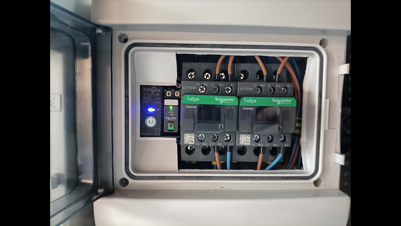 ATS con Contattori  Schneider LC1D38 Impianto fotovoltaico