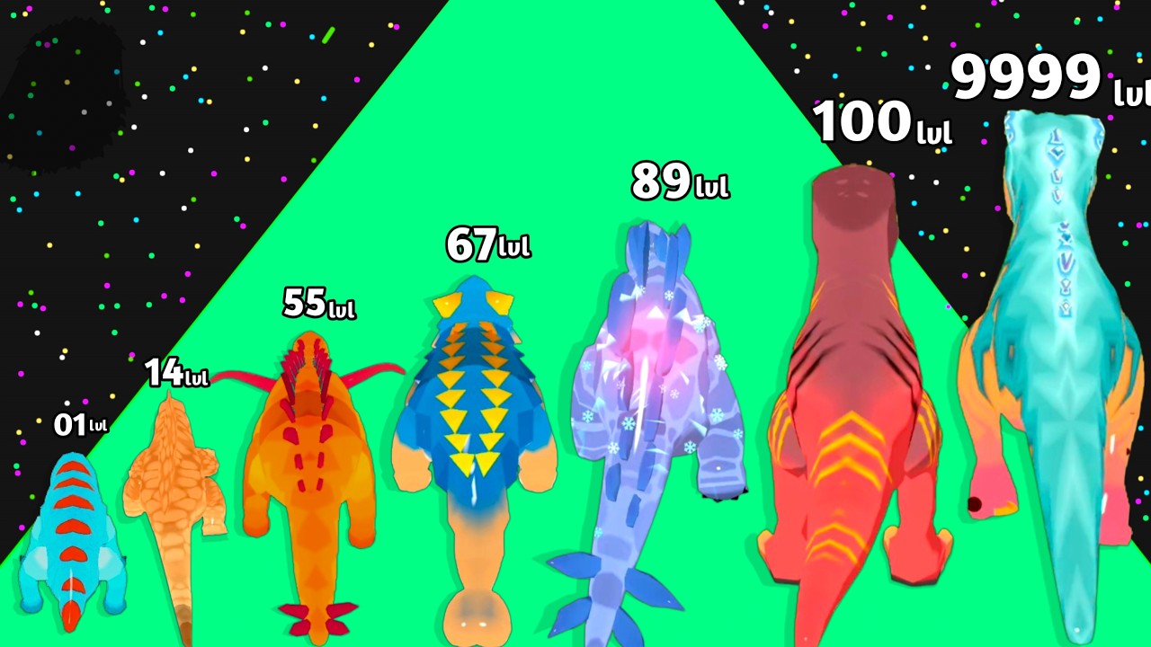 DINO EVOLUTION &ndash; Merge & Run Dinosaur 🦖 | MAX LEVEL | Satisfying Gameplay