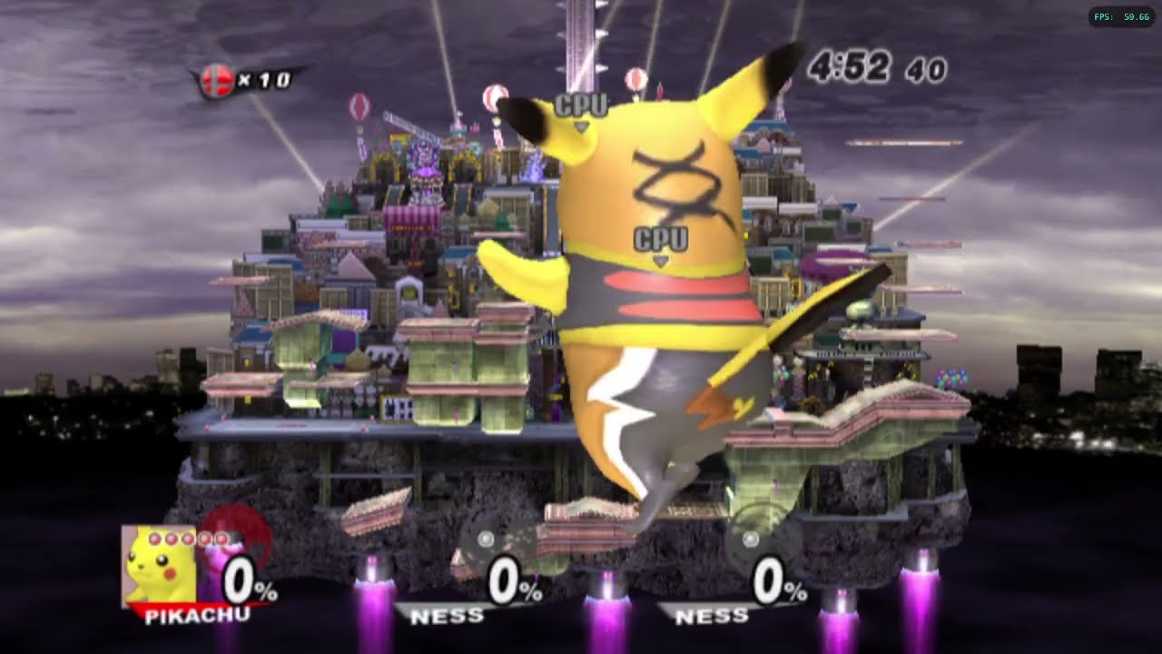 SSBB Hacks: Giant Growing Pikachu's Classic Mode (Intense)