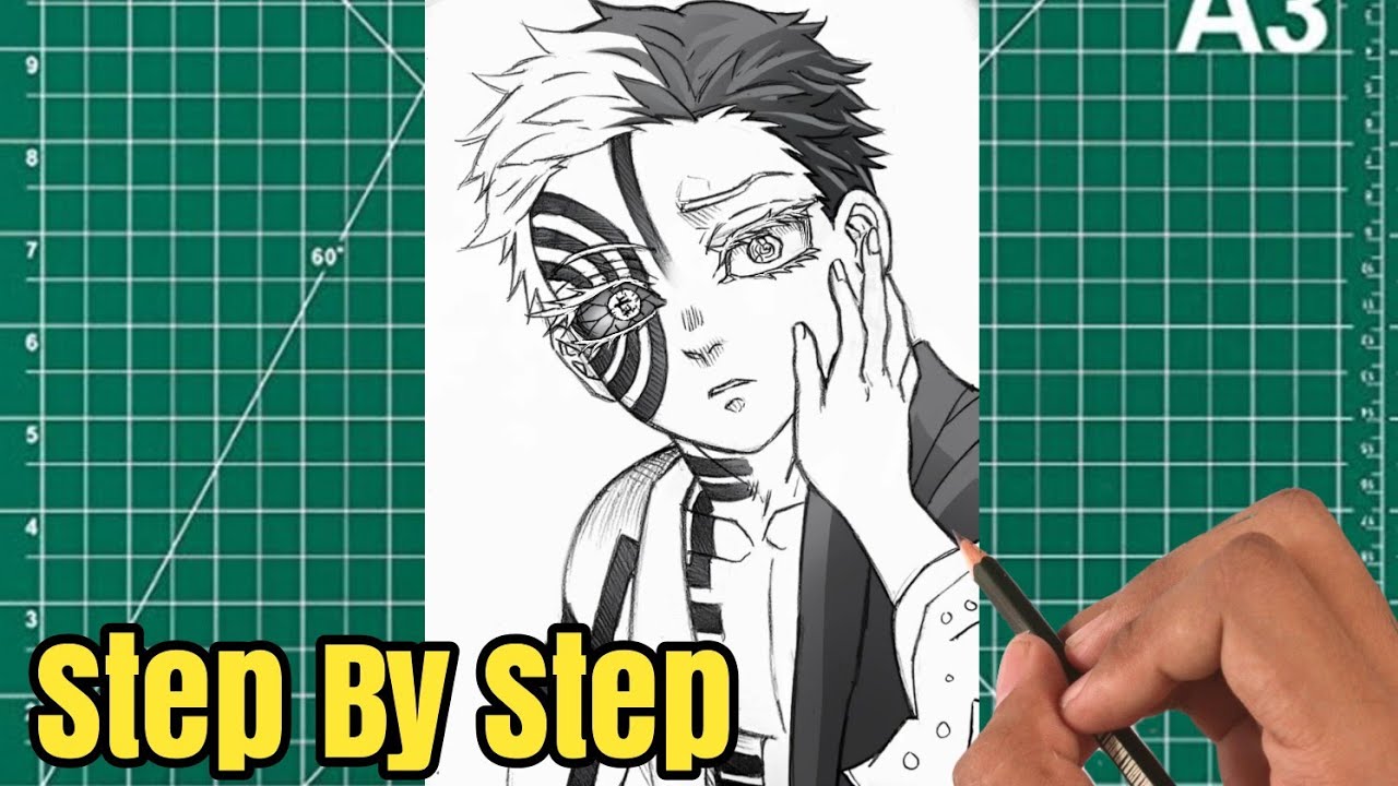 Как рисовать АКАЗА - DEMON SLAYER : INFINITY CASTLE ARC