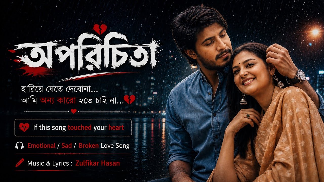 1️⃣ অপরিচিতা | Deep Sad Bangla Song | Heart Broken Love Story |