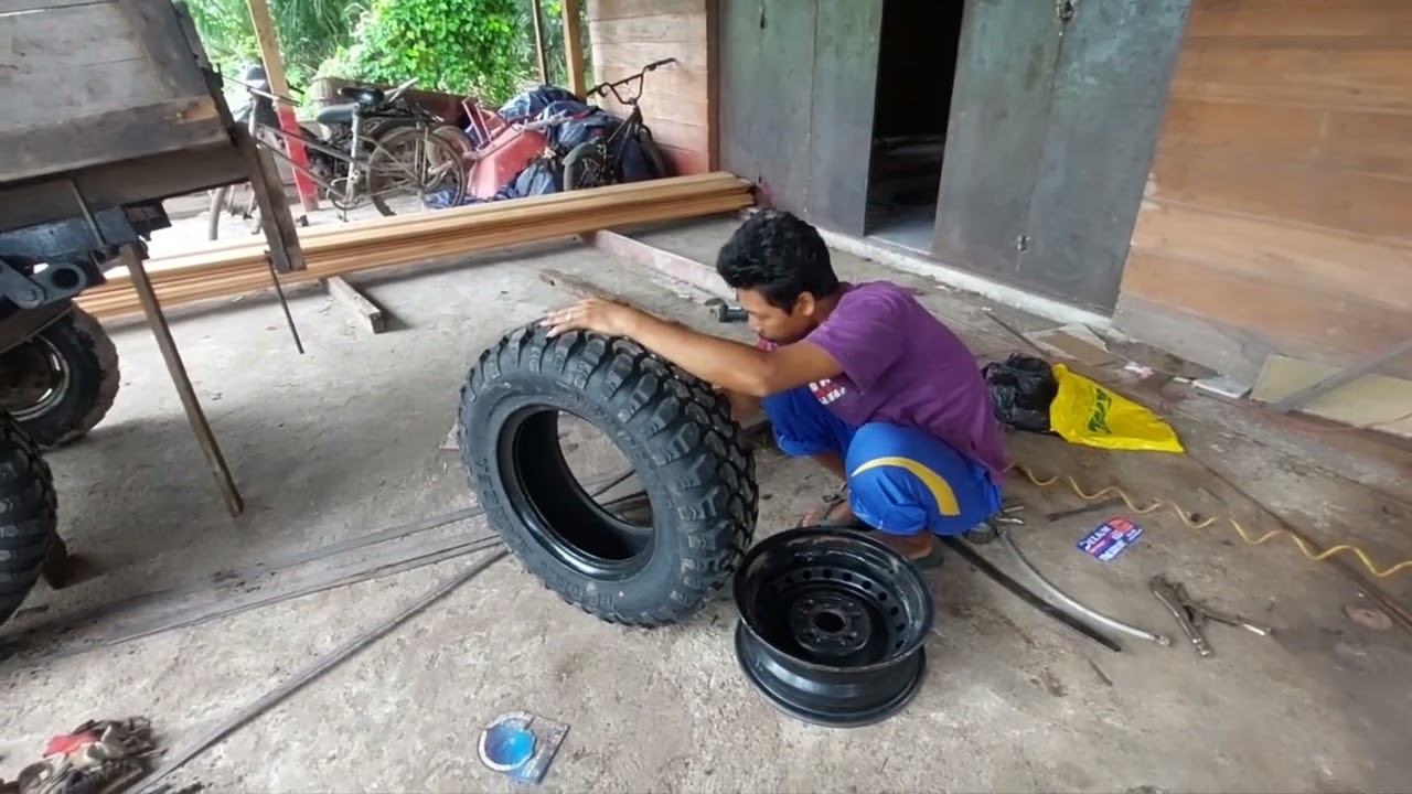xperimen pakai velg & Ban R14 di kaisar roda 3