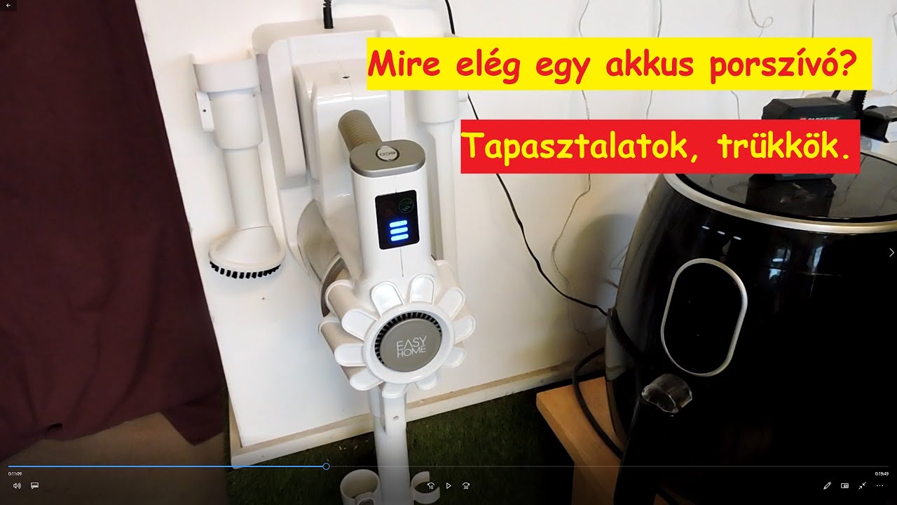 1705. 2in1 akkus kefés porszívó tapasztalatok. 🧹 Aldi, Lidl hasonló porszívók. 🛒 Easy Home porszívó.