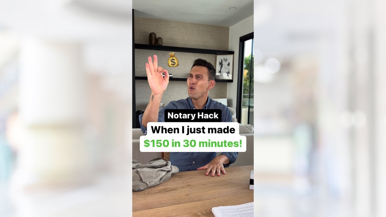 Easiest $150 Made in 30 Minutes as a Notary Loan Signing Agent! 💰