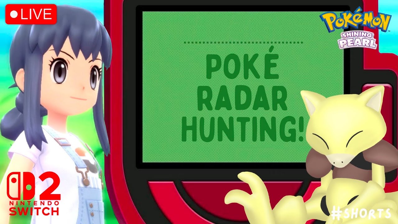 🔴 SHINY ABRA POKE RADAR HUNT! | Live Stream | Pokemon Brilliant Diamond Shining Pearl 