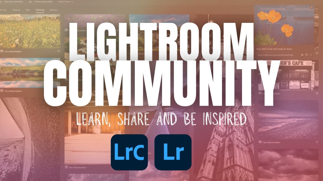 How to use the Lightroom Community feature