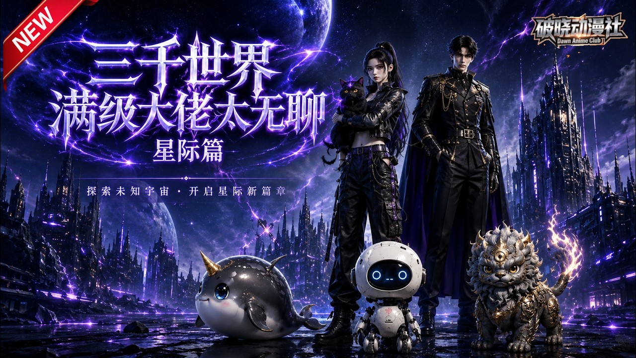 MULTISUB📢新番上线《三千世界满级大佬太无聊，星际篇》#最新漫剧 #漫剧合集 #一口气看完 #动漫 #anime #AI漫剧 #破晓动漫社