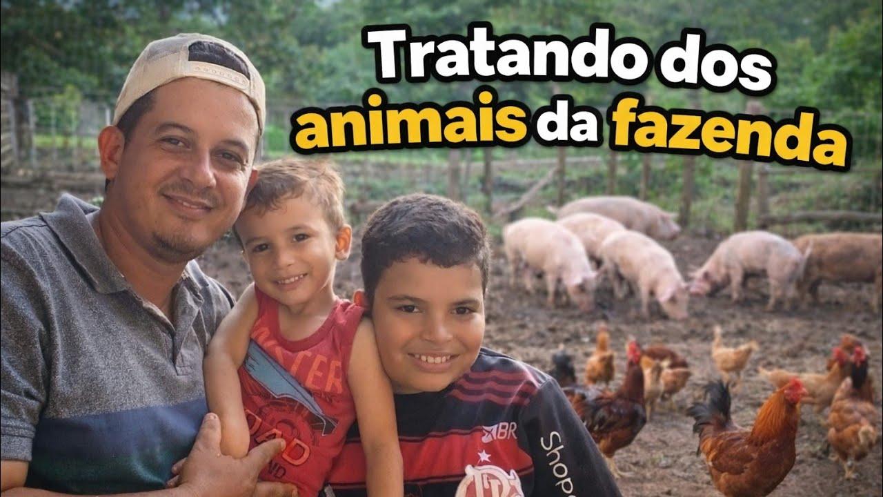 Tratando dos Animais da fazenda    #fazenda #animais #roça 