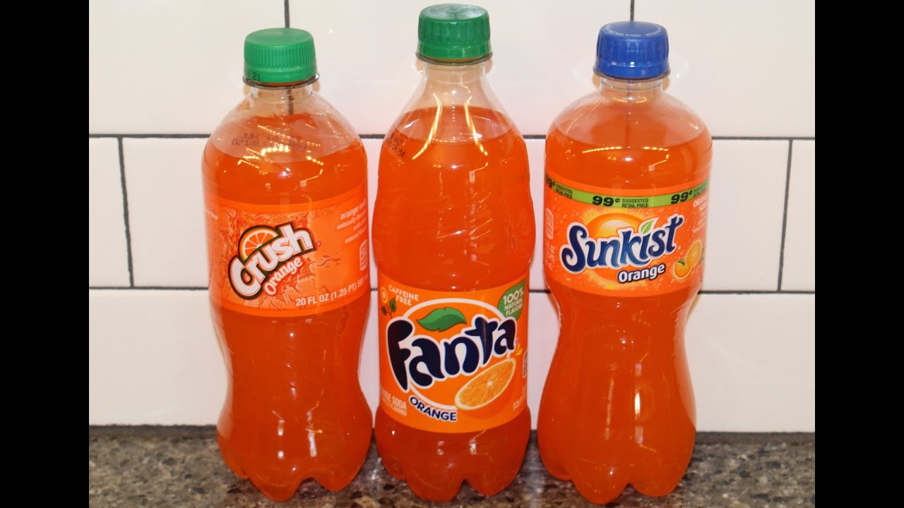 Orange Crush, Orange Fanta & Orange Sunkist Blind Taste Test & Review