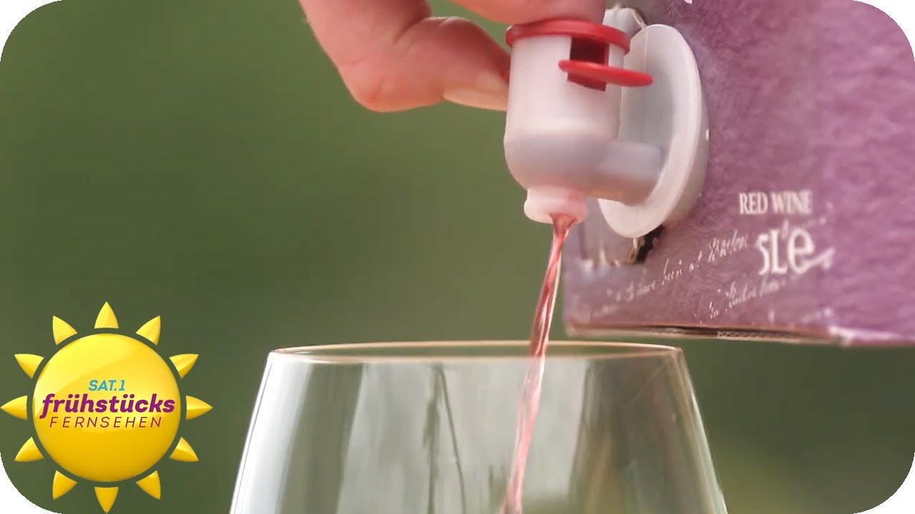 Wein aus dem Karton - kann das Getränk aus der Kiste überhaupt was? | SAT.1 Frühstücksfernsehen