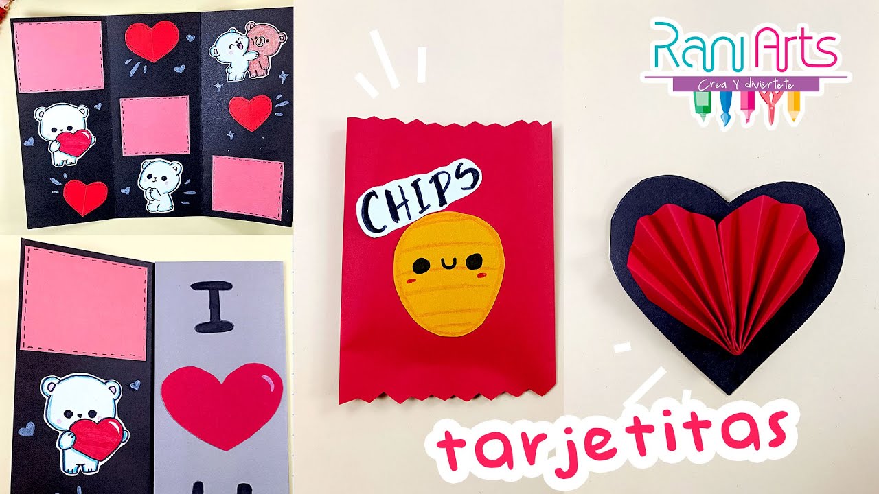 Tarjetas de Amor - 3 IDEAS - fáciles y rápidas - DIY - Love Cards Easy