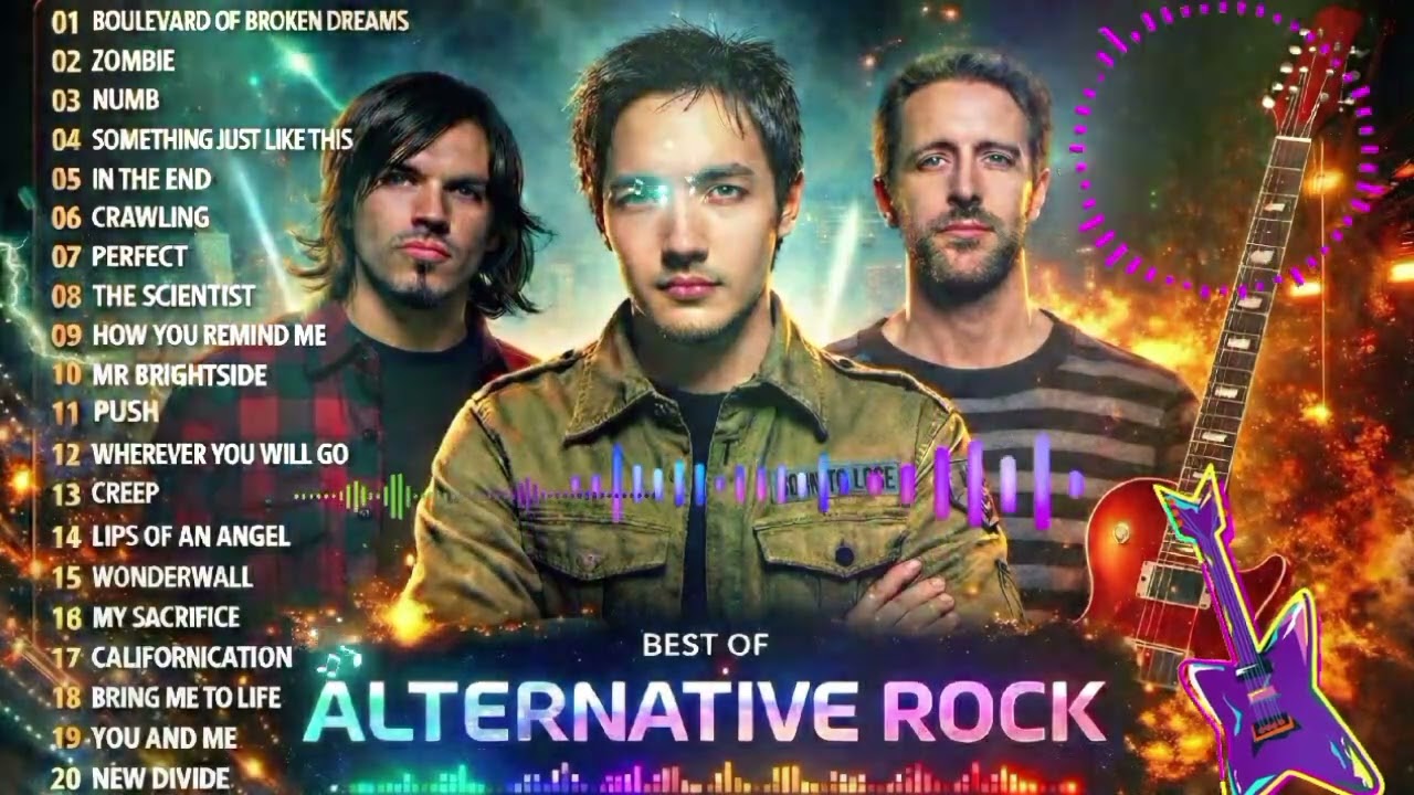 Hoobastank, Keane, Oasis, Coldplay, Audioslave, 3 Doors Down | Best Alternative Rock 