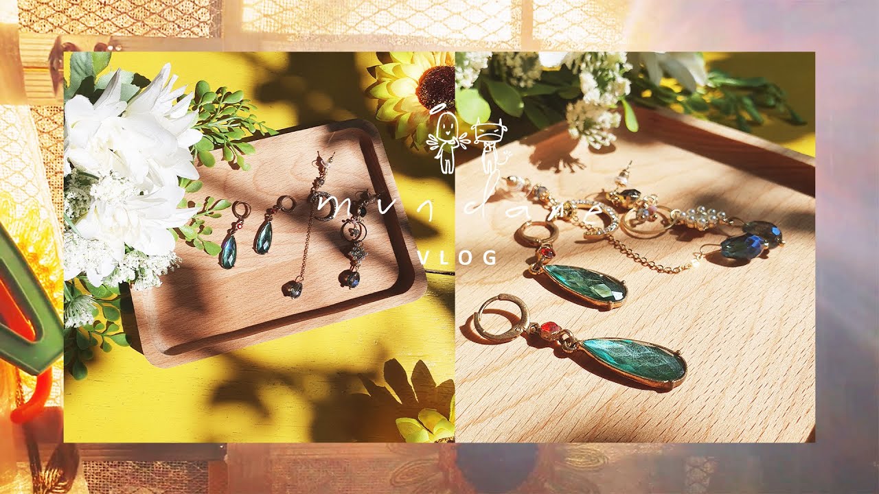 [Mundane Vlog] Howl's Moving Castle Earrings / New Earrings / Parcels / Food | WEEKLY VLOG