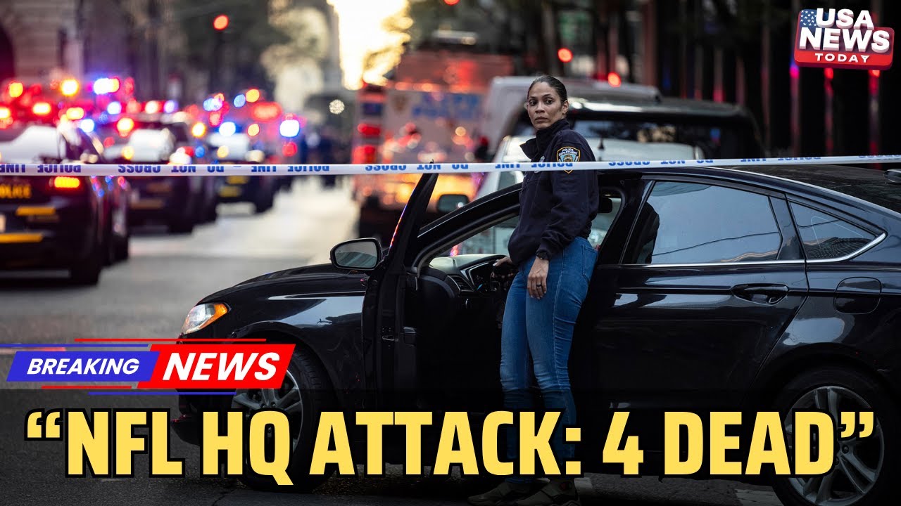 Mass Shooting at NFL Headquarters in NYC | 4 Dead, Gunman Identified । USA NEWS TODAY