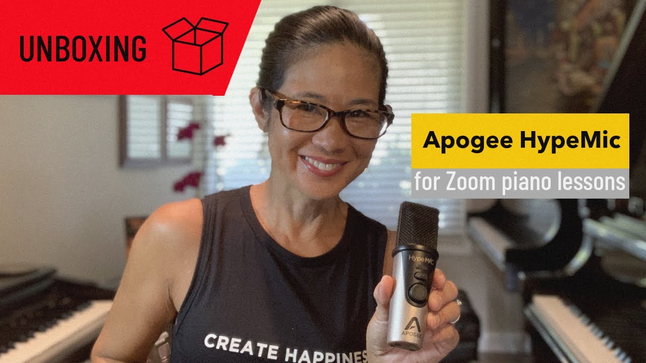 Apogee HypeMic for Zoom Piano Lessons - Unboxing Video 2020