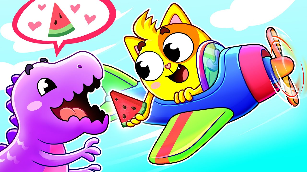 Airplane Flying Adventures ✈️💫 Sky Mission | Kids Songs 🐱🐨