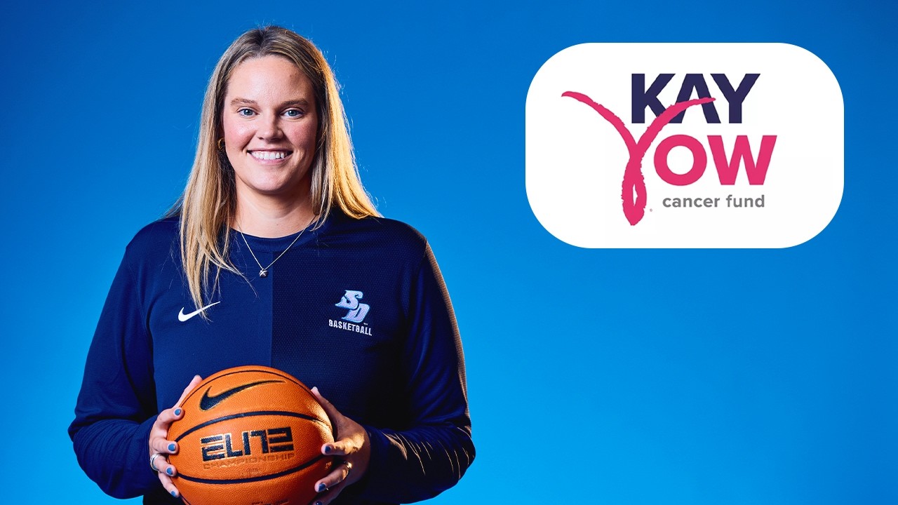USD Women's Basketball Hosts Play4Kay — Special Meaning for Head Coach Blanche Alverson