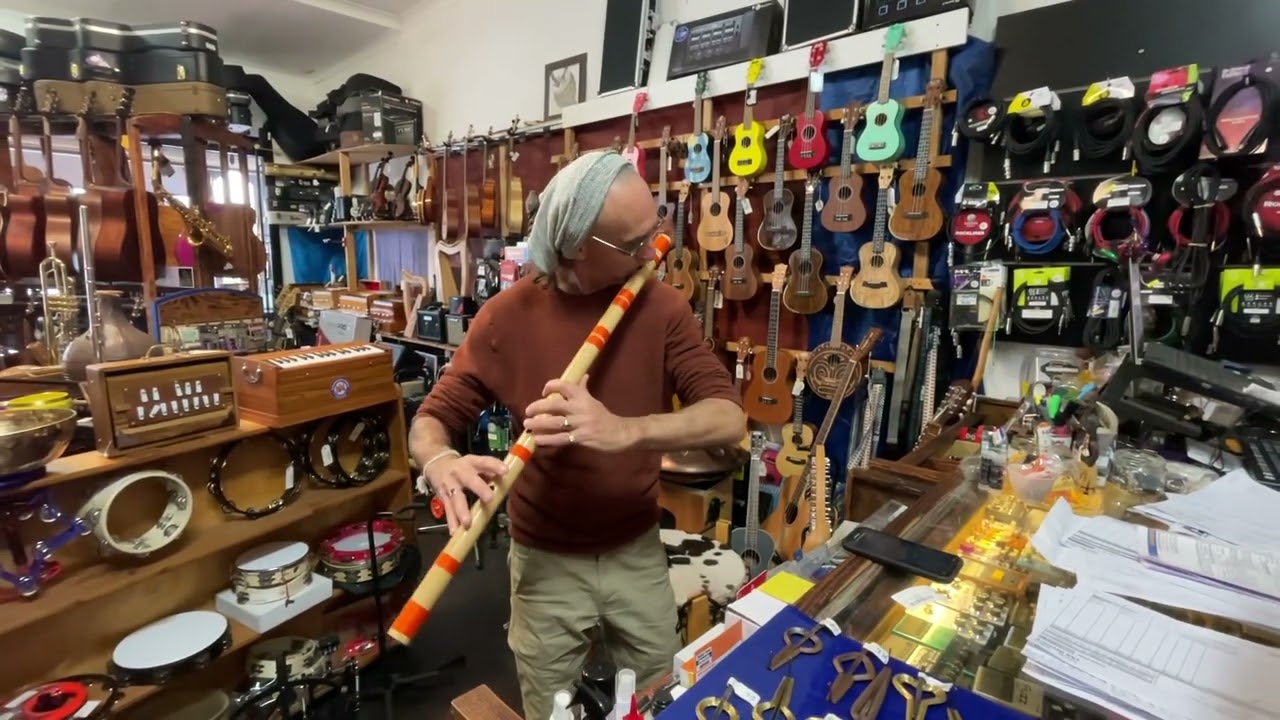 BANSURI FLUTE - DHOTRE FLUTES - BASS  D - Son of Drum