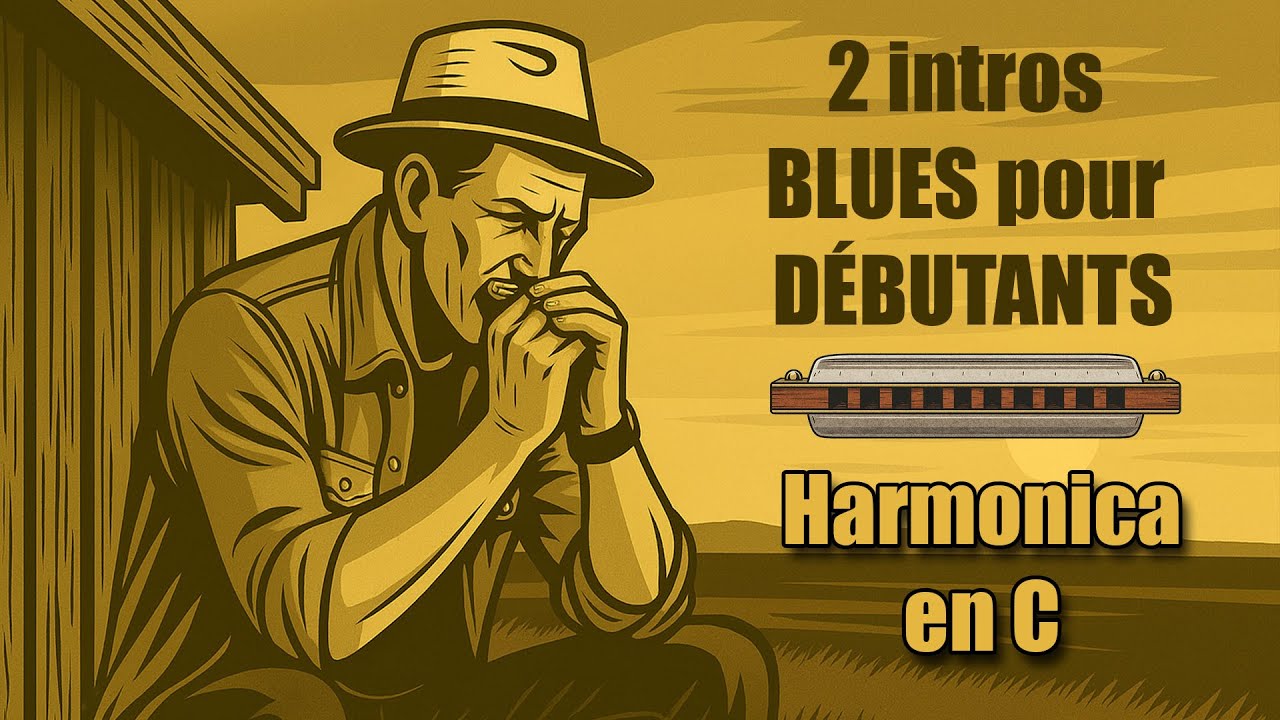 2 intros BLUES pour DÉBUTANTS [harmo en C]