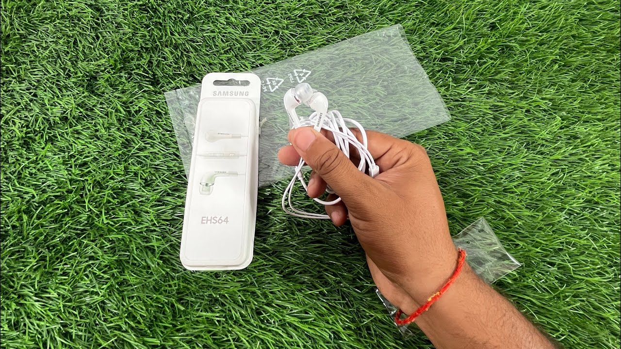Samsung Hands-Free Wired Earphones with Mic, 3.5mm Jack (White) Unboxing