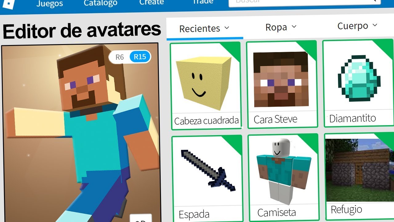 Creamos el PERFIL de MINECRAFT en ROBLOX !! | Rovi23 Roblox