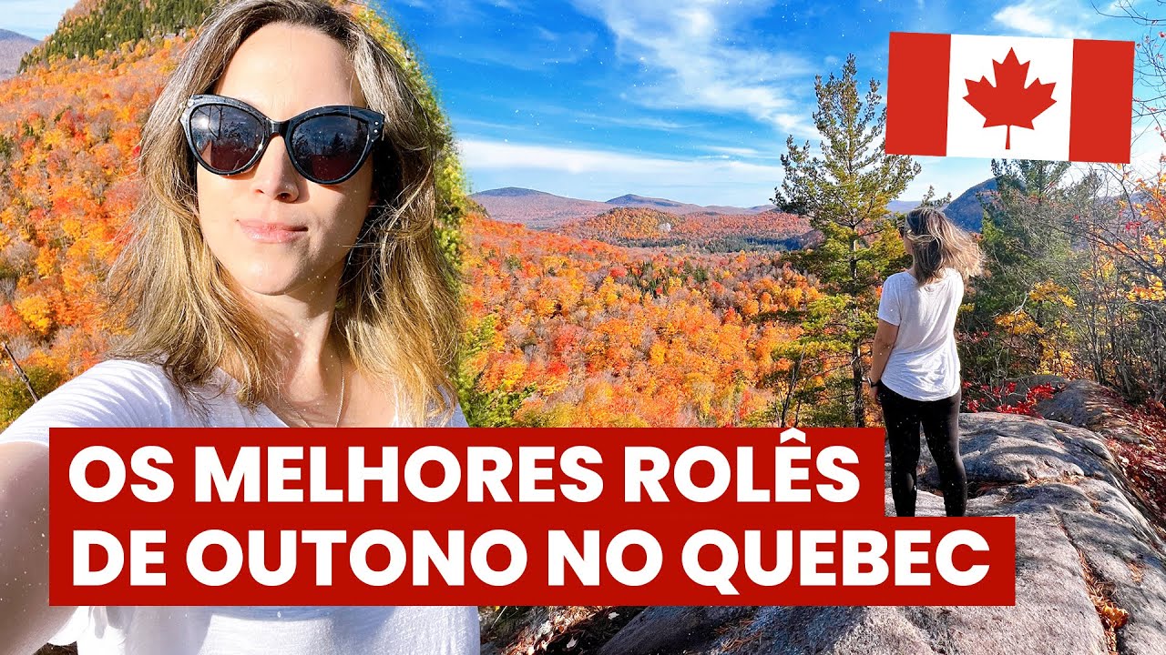 Minha estação FAVORITA no CANADÁ! Passeios de outono que você PRECISA fazer no QUEBEC! ❤️