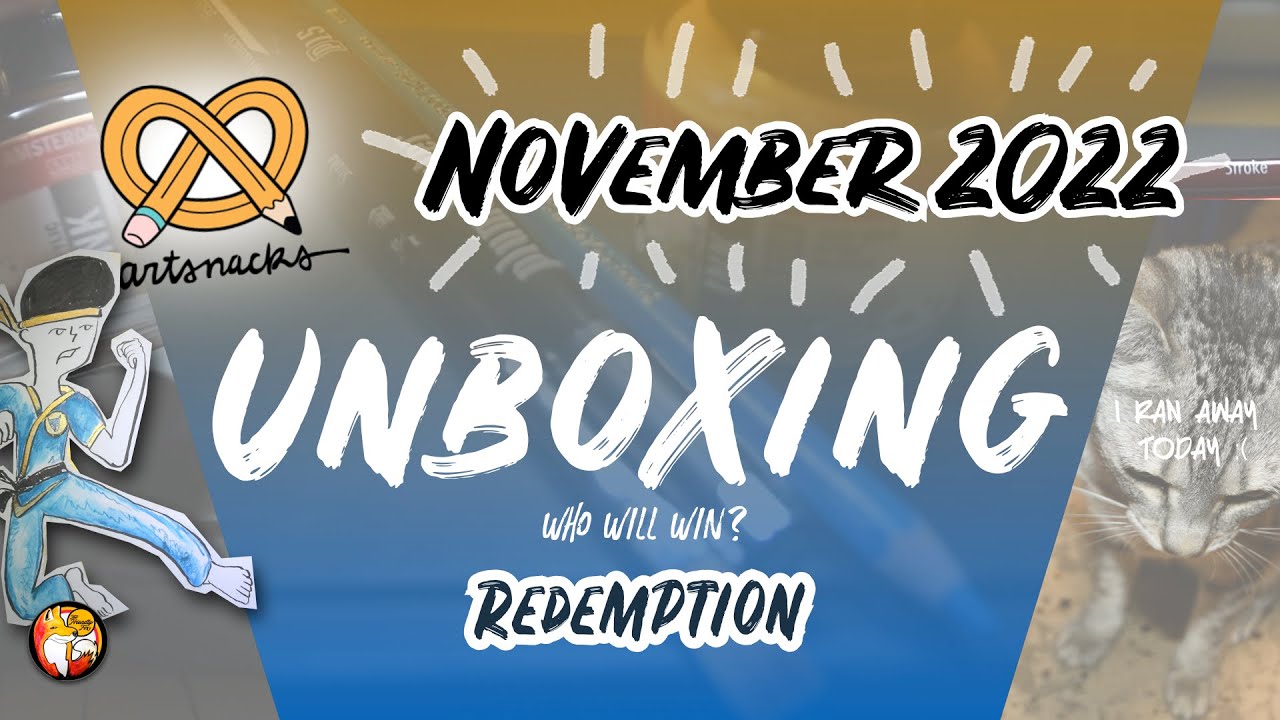 We have redemption - with INK!!!!  |  Artsnacks Unboxing November 2022