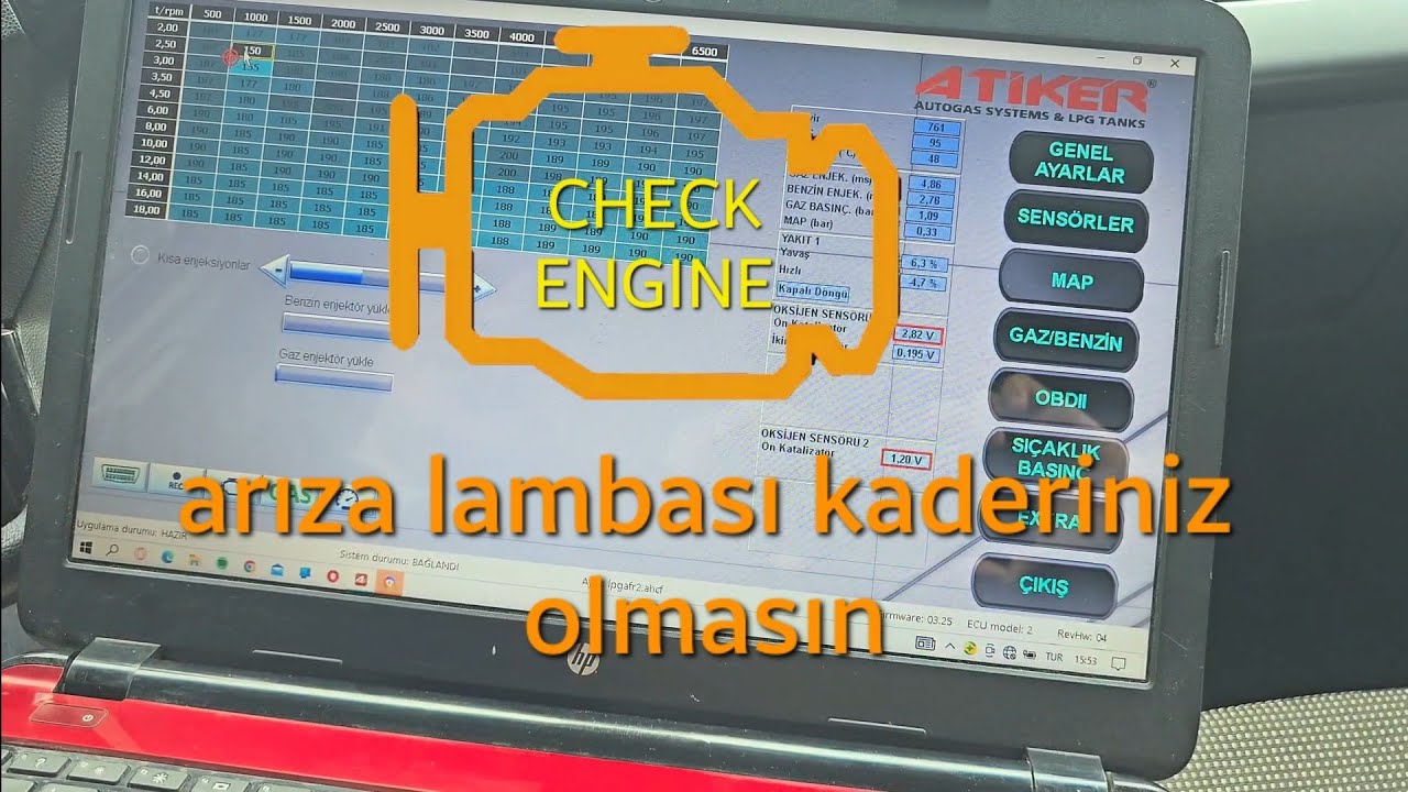 lpg ayarı nasıl yapılır ?arıza lambasi kaderiniz olmasın