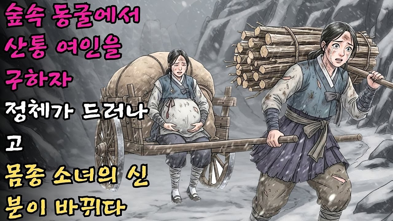 숲속 동굴에서 산통을 겪던 여인을 구했더니 드러난 정체와 몸종 소녀의 신분 세탁 | 옛날이야기 야사#야담 #민담 #전설 #설화
