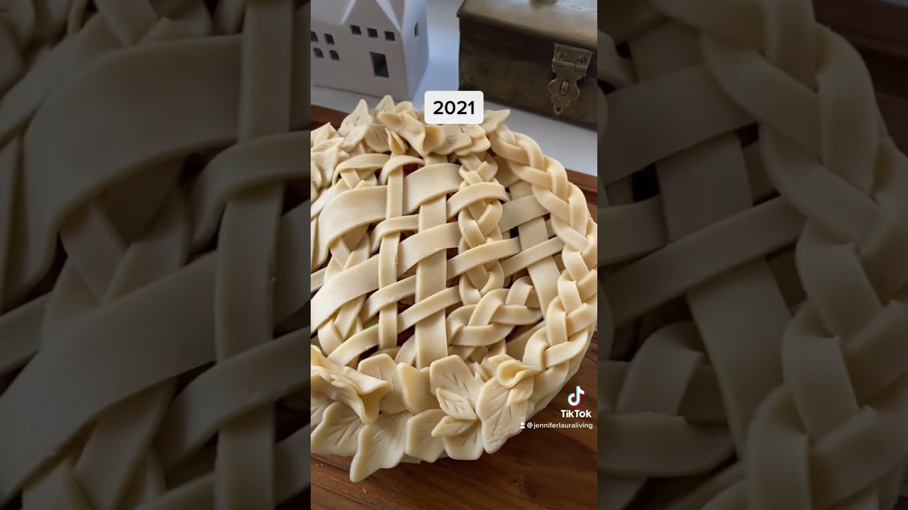 My annual pie decorating