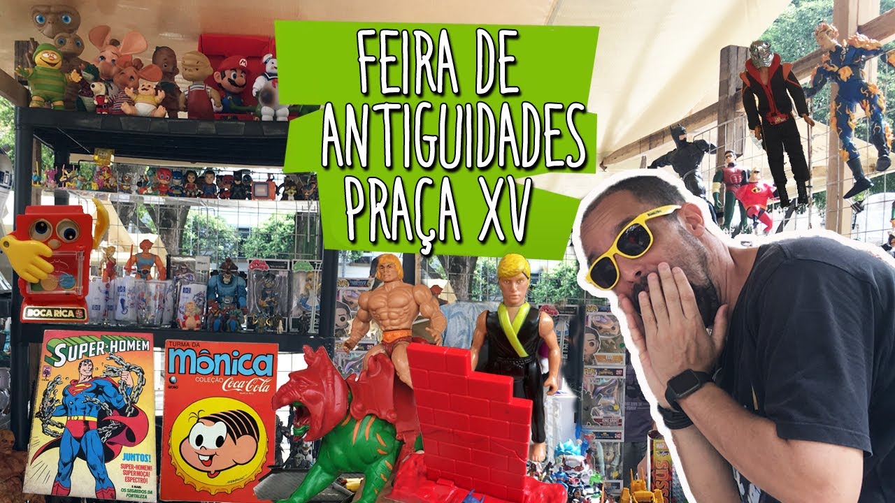 FEIRA DO ROLO da Praça XV (RJ): uma volta ao passado! Brinquedos  antigos, quadrinhos raros