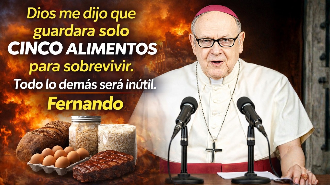 Dios me dijo que guardara solo cinco alimentos para sobrevivir. Todo lo demás será inútil. Fernando