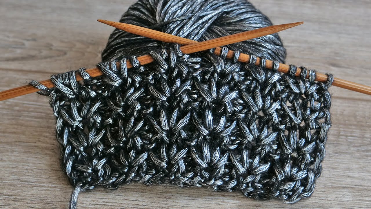 Узор «Спаржа» спицами | «Asparagus» knitting pattern