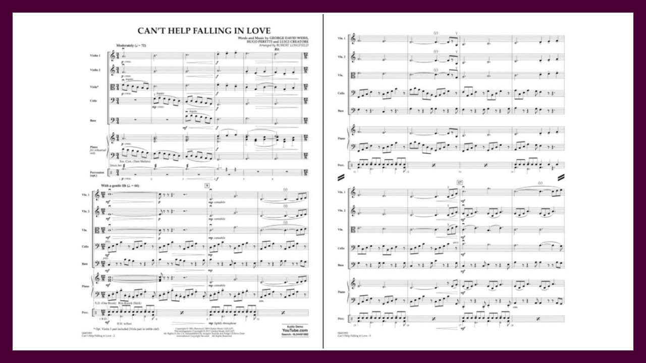 Can't Help Falling In Love by Elvis Presley | Arr. Robert Longfield