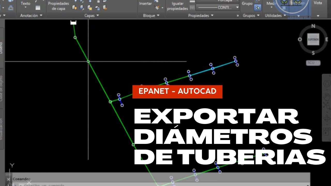 EPANET: Exportar los diámetros de tuberías a AutoCAD