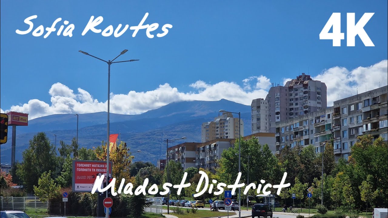 WALKING TOUR THROUGH MLADOST DISTRICTS | SOFIA BULGARIA | OCTOBER 2022 | 4K |