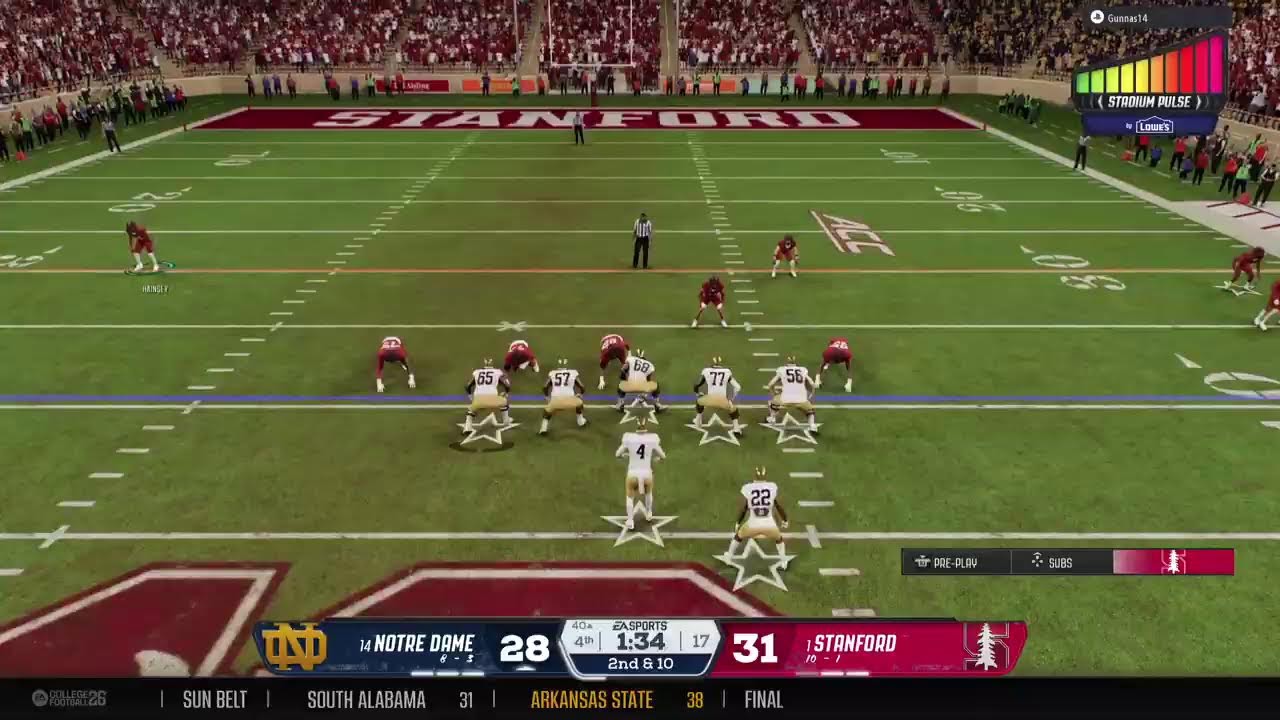 Boxden Stanford vs Notre Dame